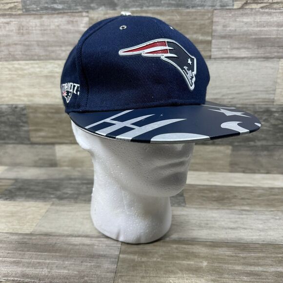 New England Patriots NFL New Era Fits Leather Vintage Collection Snapback Hat - Picture 1 of 9